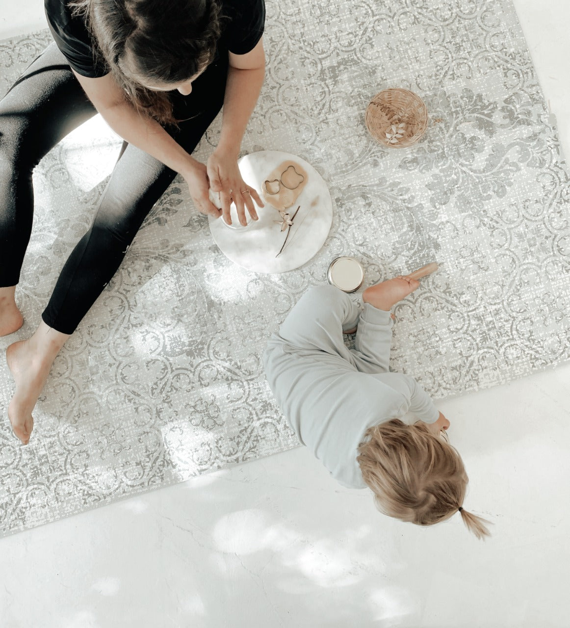 Vintage Pebble foam floor mats